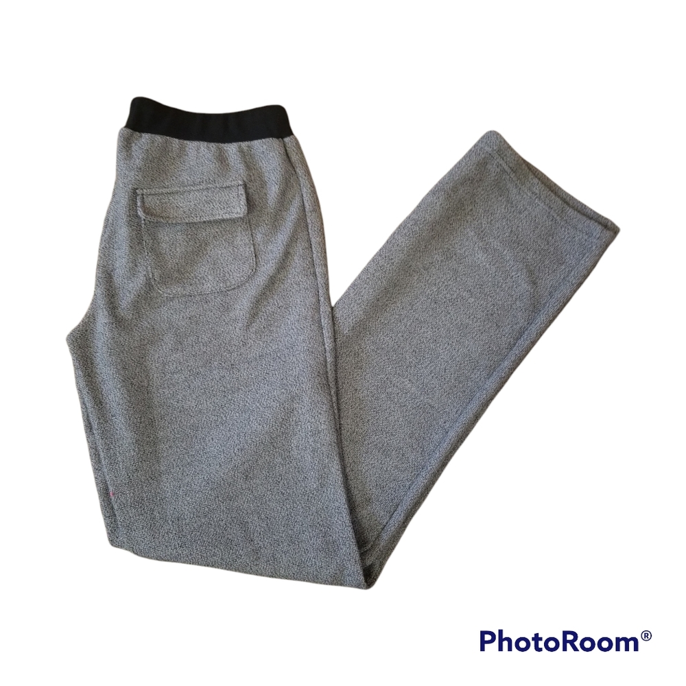 Besne Drawstring Track Jogger Pants W Back Pockets. Black/Gray Women's XL